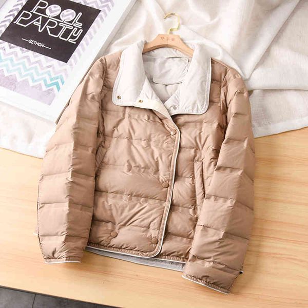 women's down & parkas autumn winter ultra light 90% white duck coat women slim puffer feather short jackets pocket casual female de35, Black
women's down & parkas autumn winter ultra light 90% white duck coat women slim puffer feather short jackets pocket casual female de35, Black