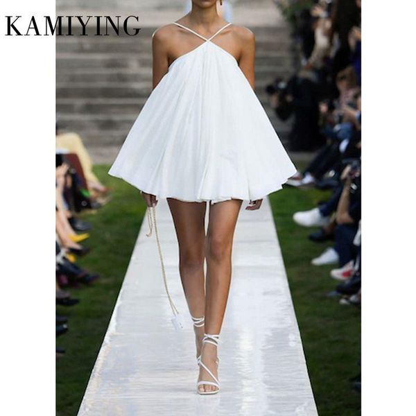 casual dresses fashion women solid spaghetti straps halter backless oversized pleated mini celebrity evening club party dress, Black;gray
casual dresses fashion women solid spaghetti straps halter backless oversized pleated mini celebrity evening club party dress, Black;gray