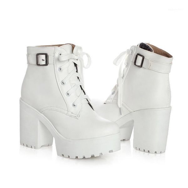 boots spring autumn fashion women square high heels platform buckle lace up pu short booties winter ladies shoes 2021 white1, Black
boots spring autumn fashion women square high heels platform buckle lace up pu short booties winter ladies shoes 2021 white1, Black