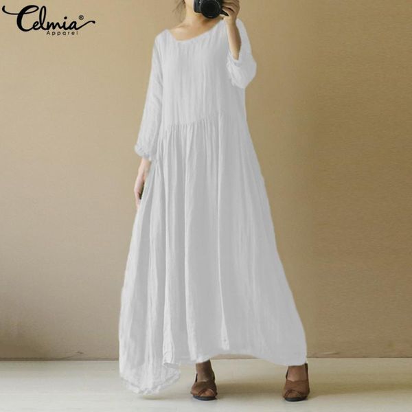 celmia women maxi long dress 2021 spring casual loose long sleeve vintage solid color pleated vestidos ladies dresses plus size, Black;gray
celmia women maxi long dress 2021 spring casual loose long sleeve vintage solid color pleated vestidos ladies dresses plus size, Black;gray