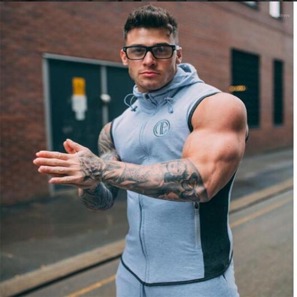 new fashion male bodybuilding hoodies fitness clothes hoody cotton hoodie men sweatshirts men's sleeveless tank casual vest1, Black 
new fashion male bodybuilding hoodies fitness clothes hoody cotton hoodie men sweatshirts men's sleeveless tank casual vest1, Black