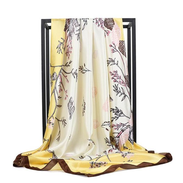 fashion hijab scarf for women floral printed kerchief silk satin head scarfs female 90*90cm square shawls and scarves for ladies, Blue;gray
fashion hijab scarf for women floral printed kerchief silk satin head scarfs female 90*90cm square shawls and scarves for ladies, Blue;gray