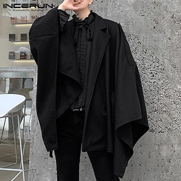 fashion men cloak coats streetwear lapel poncho solid button lace up trench cape autumn loose men's windbreakers incerun s-5xl, Tan;black
fashion men cloak coats streetwear lapel poncho solid button lace up trench cape autumn loose men's windbreakers incerun s-5xl, Tan;black