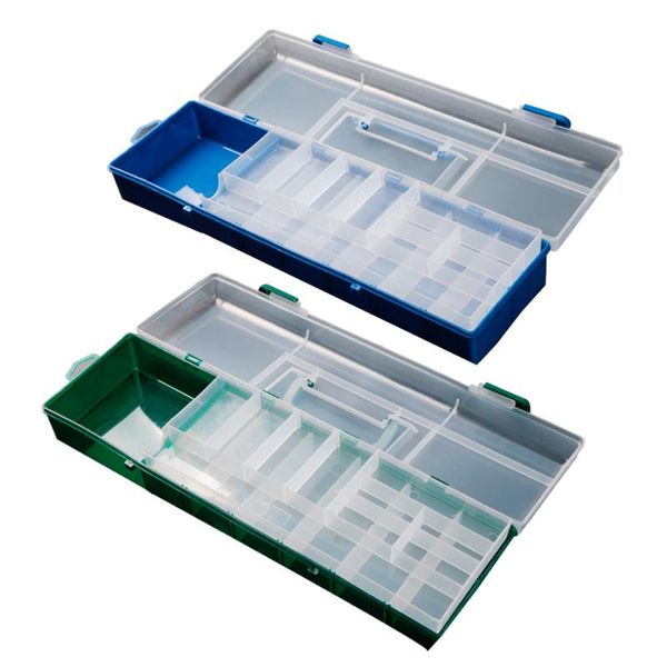 portable dual layer multifunctional fishing lure tackle tool box durable plastic for fishing gear accessories storage
portable dual layer multifunctional fishing lure tackle tool box durable plastic for fishing gear accessories storage