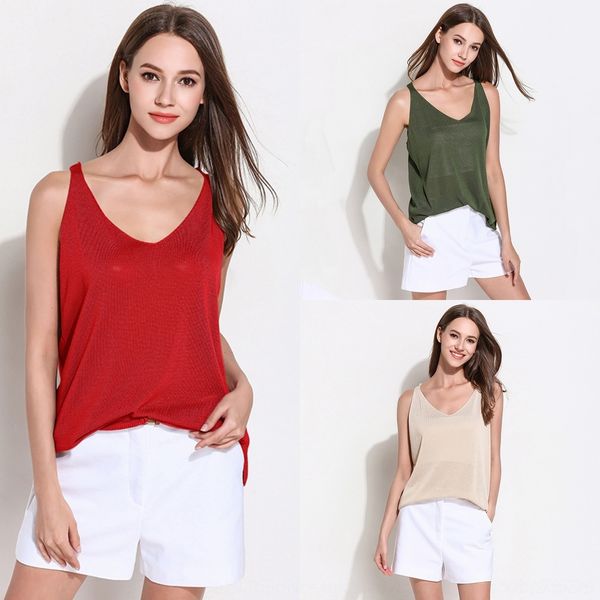 3tr4w spring 2020 women's solid color sleeveless knitted suspender v-neck loose vest bottoming sling jacket coat new thin kauif, White;black
3tr4w spring 2020 women's solid color sleeveless knitted suspender v-neck loose vest bottoming sling jacket coat new thin kauif, White;black