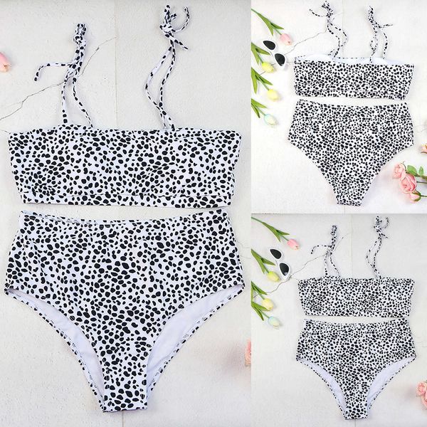 women's swimwear plus size cows printing split sling swimsuit traje de baño mujer 2021 bandage shoulder strap fashion f4, White;black
women's swimwear plus size cows printing split sling swimsuit traje de baño mujer 2021 bandage shoulder strap fashion f4, White;black
