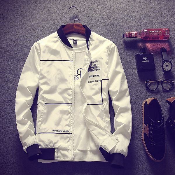 men's spring and autumn leisure coat, stand-collar baseball clothes trend, slim, handsome jacket, stand-collar clothes, Black;brown
men's spring and autumn leisure coat, stand-collar baseball clothes trend, slim, handsome jacket, stand-collar clothes, Black;brown