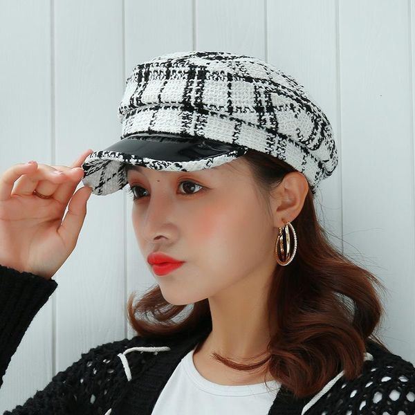 women's autumn and winter british-style korean-style japanese-style versatile women's graceful fashion-octagonal hat plaid beret, Blue;gray
women's autumn and winter british-style korean-style japanese-style versatile women's graceful fashion-octagonal hat plaid beret, Blue;gray