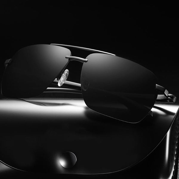 sunglasses vintage men polarized coating mirror square sun glasses luxury semi rimless driving shades polarised uv400, White;black
sunglasses vintage men polarized coating mirror square sun glasses luxury semi rimless driving shades polarised uv400, White;black