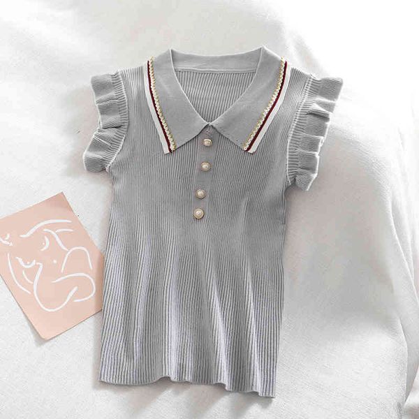 women's t-shirt korean crop slim, summer fashion, feminine, turtleneck turned down, knitted or crocheted t-shirts, sleeveless, frilly,, White
women's t-shirt korean crop slim, summer fashion, feminine, turtleneck turned down, knitted or crocheted t-shirts, sleeveless, frilly,, White