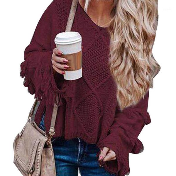 autumn winter women loose sweater solid color tassel flare sleeve o-neck1, White;black
autumn winter women loose sweater solid color tassel flare sleeve o-neck1, White;black