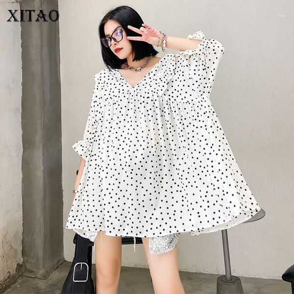 xitao plus size pleated dot chiffon blouse women clothes 2020 summer new fashion v neck half sleeve ruffles shirt dzl10361, White
xitao plus size pleated dot chiffon blouse women clothes 2020 summer new fashion v neck half sleeve ruffles shirt dzl10361, White