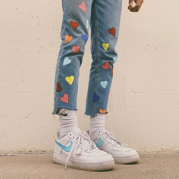 2021 Female Fashion High-waisted Colorblock Love Straight Jeans Plus Size New Korean Spring Slashed Dropshipping Pants ZH84 YXA7, Black;white
2021 Female Fashion High-waisted Colorblock Love Straight Jeans Plus Size New Korean Spring Slashed Dropshipping Pants ZH84 YXA7, Black;white