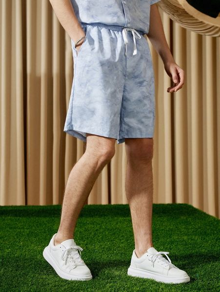 men tie dye drawstring waist shorts q7f6#, Black
men tie dye drawstring waist shorts q7f6#, Black