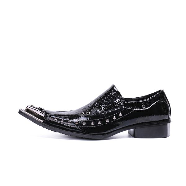 business style rivets men dress shoes fashion man leather shoes sapato male oxfords flats wedding shoe, Black
business style rivets men dress shoes fashion man leather shoes sapato male oxfords flats wedding shoe, Black