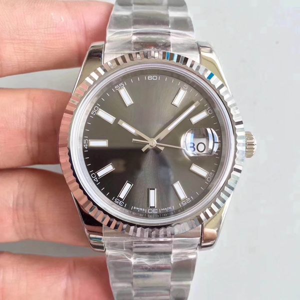 u1 factory luxury mens watch dayjust 40mm gray dial automatic mechanism sapphire glass 316l strap 5atm waterproof mens brand wristwatches, Slivery;brown
u1 factory luxury mens watch dayjust 40mm gray dial automatic mechanism sapphire glass 316l strap 5atm waterproof mens brand wristwatches, Slivery;brown