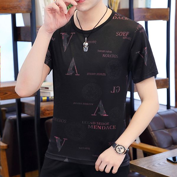 ice silk short sleeve t men's ice wear summer 2020 korean slim trend youth casual large men's wear j2kys, Blue
ice silk short sleeve t men's ice wear summer 2020 korean slim trend youth casual large men's wear j2kys, Blue