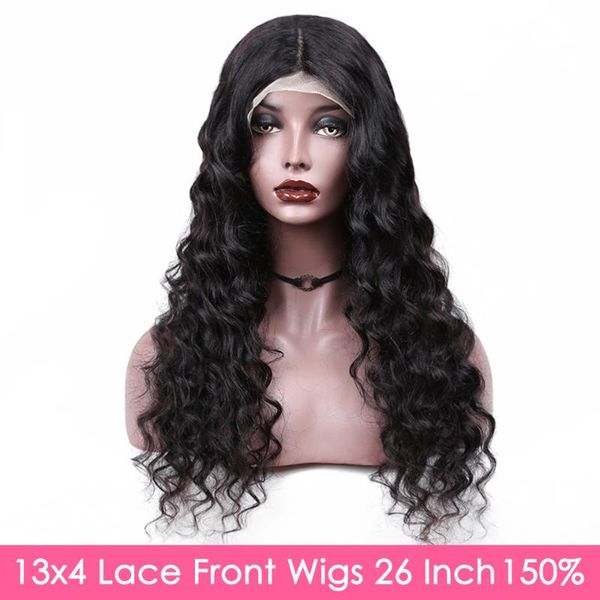 30 inch 13x4 hd lace front wigs loose deep wave brazilian body wave remy human hair glueless lace wig for black women aircabin, Black;brown 
30 inch 13x4 hd lace front wigs loose deep wave brazilian body wave remy human hair glueless lace wig for black women aircabin, Black;brown