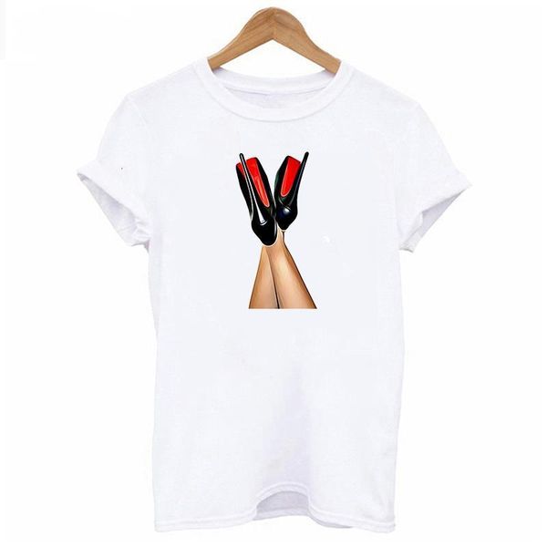 g 2020 new graphic print t shirts women tshirts casual short sleeves tees woman high heel print tee streetwear, White
g 2020 new graphic print t shirts women tshirts casual short sleeves tees woman high heel print tee streetwear, White