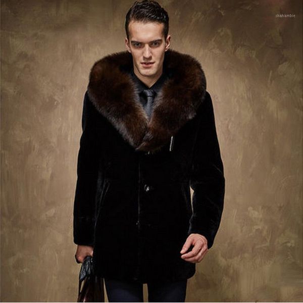 hooded male business casual long section jackets thick warm large size man-made fake fur overcoats jaqueta s/6xl d3981, Black
hooded male business casual long section jackets thick warm large size man-made fake fur overcoats jaqueta s/6xl d3981, Black