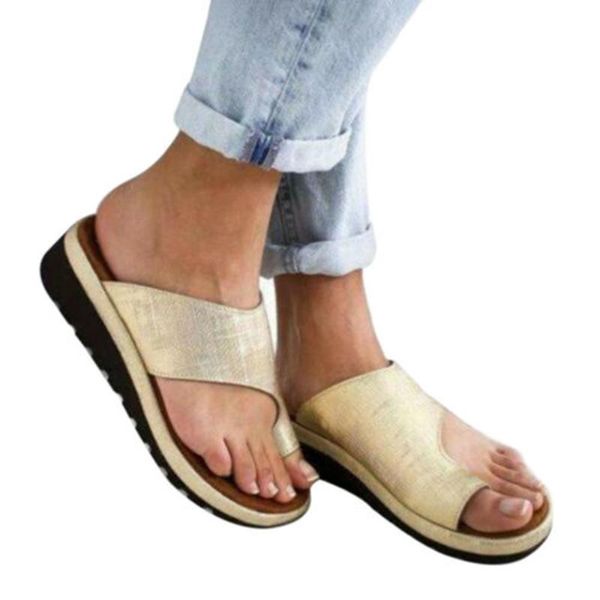 2021 women leather slippers comfy platform flat ladies casual soft clip toe foot correction sandal orthopedic bunion corrector, Black
2021 women leather slippers comfy platform flat ladies casual soft clip toe foot correction sandal orthopedic bunion corrector, Black