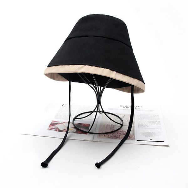 spring and summer women bucket hats casual style cotton splicing process strap decoration shade outdoor play female caps, Blue;gray
spring and summer women bucket hats casual style cotton splicing process strap decoration shade outdoor play female caps, Blue;gray