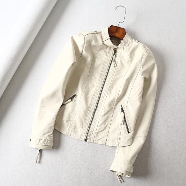 2020 осень твердая pu кожаные куртки для женщин тонкий zipper coat новый стиль женский искусственной кожи пальто верхняя одежда, Black
2020 осень твердая pu кожаные куртки для женщин тонкий zipper coat новый стиль женский искусственной кожи пальто верхняя одежда, Black