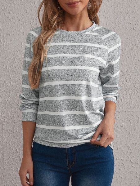 emery rose striped print raglan sleeve sweatshirt u95r#, White;black 
emery rose striped print raglan sleeve sweatshirt u95r#, White;black