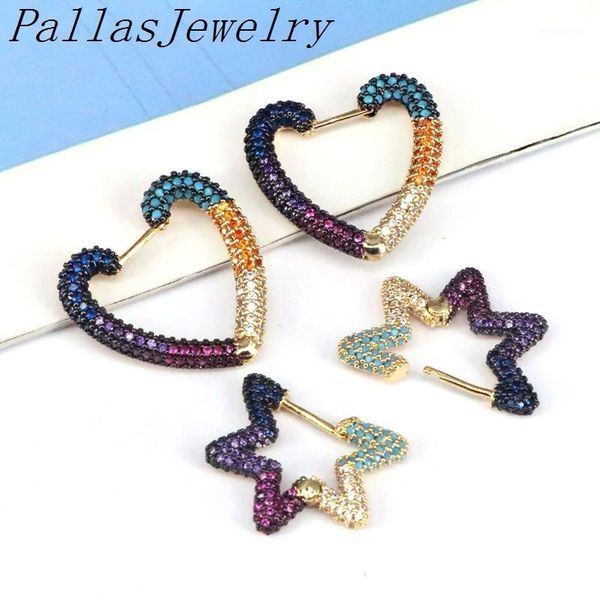 5pairs cubic zirconia huggie earrings, cz gold color romantic zirconia star heart jewelry earrings1, Golden;silver
5pairs cubic zirconia huggie earrings, cz gold color romantic zirconia star heart jewelry earrings1, Golden;silver