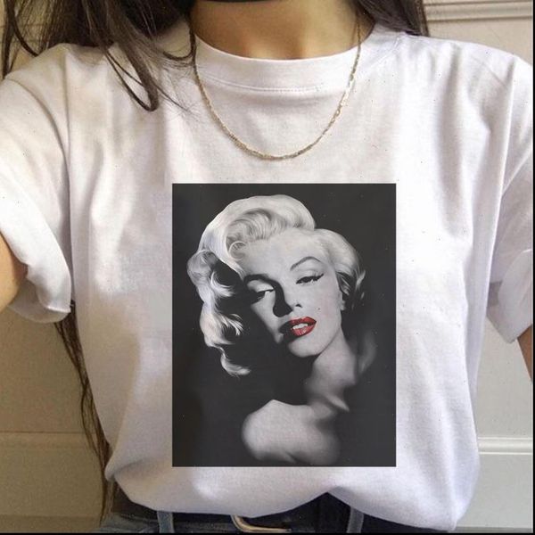 2021 novelty summer marilyn monroe fun fashion printed t shirt spoof personality harajuku funny casual thin british style, White
2021 novelty summer marilyn monroe fun fashion printed t shirt spoof personality harajuku funny casual thin british style, White