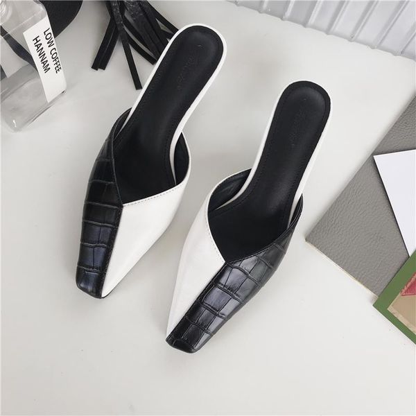 slippers 2021 spring summer snake printed small square toe mid heels mixed color fashion outside mules shoes woman 39, Black
slippers 2021 spring summer snake printed small square toe mid heels mixed color fashion outside mules shoes woman 39, Black