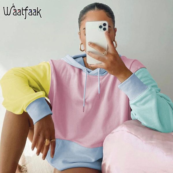 waatfaak contrast oversized hoodie women kawaii front pocket cute hoodies pink autumn winter crewneck sweatshirt harajuku 2021, Black
waatfaak contrast oversized hoodie women kawaii front pocket cute hoodies pink autumn winter crewneck sweatshirt harajuku 2021, Black