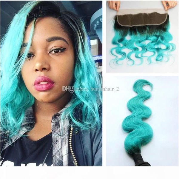 ombre lace frontal with bundles 1b green dark root ombre body wave virgin human hair with body wave green 13*4 full frontals, Black;brown
ombre lace frontal with bundles 1b green dark root ombre body wave virgin human hair with body wave green 13*4 full frontals, Black;brown