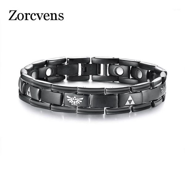 modyle stylish zelda charm magnetic bracelets for men black stainless steel health bio energy wrist bracelets bangles1, Golden;silver
modyle stylish zelda charm magnetic bracelets for men black stainless steel health bio energy wrist bracelets bangles1, Golden;silver