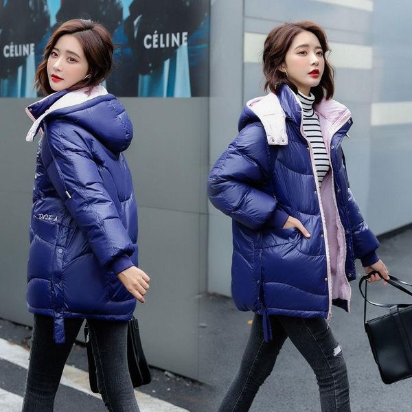 bright face down padded jacket women's 2020 new winter coat women mid-length fashion loose thick casual european women's jackets, Black
bright face down padded jacket women's 2020 new winter coat women mid-length fashion loose thick casual european women's jackets, Black