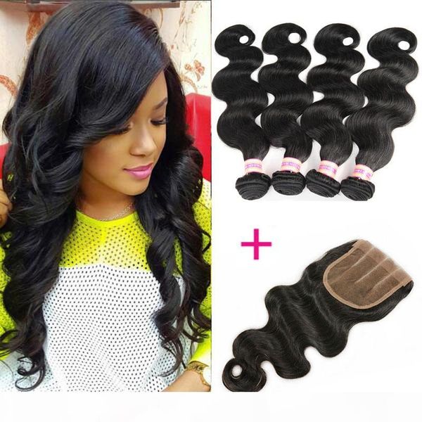 brazilian virgin body wave hair weaves human hair bundle lace closure 3 or 4 bundles with closure, Black;brown
brazilian virgin body wave hair weaves human hair bundle lace closure 3 or 4 bundles with closure, Black;brown