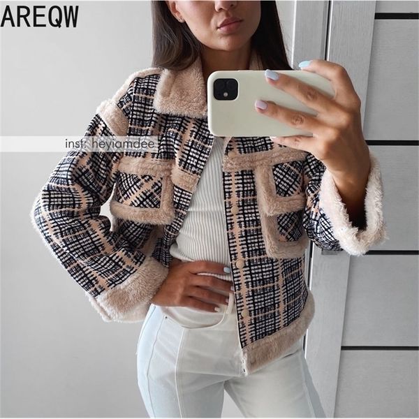 fashion winter jacket coat autumn winter fur inside plaid parkas jackets buttons pockets casual faux fur female jacket coats 201212, Black
fashion winter jacket coat autumn winter fur inside plaid parkas jackets buttons pockets casual faux fur female jacket coats 201212, Black