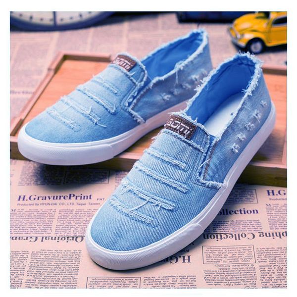 spring summer canvas men fashion denim slip-on mens casual ins cool shoes male loafers 201009, Black
spring summer canvas men fashion denim slip-on mens casual ins cool shoes male loafers 201009, Black