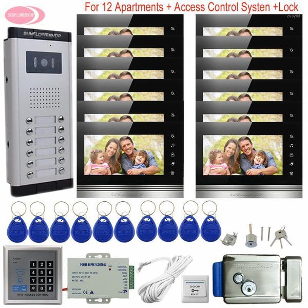 video door phones for 12 apartments access control system intercoms private homes 7" color electronic lock doorphone1
video door phones for 12 apartments access control system intercoms private homes 7" color electronic lock doorphone1