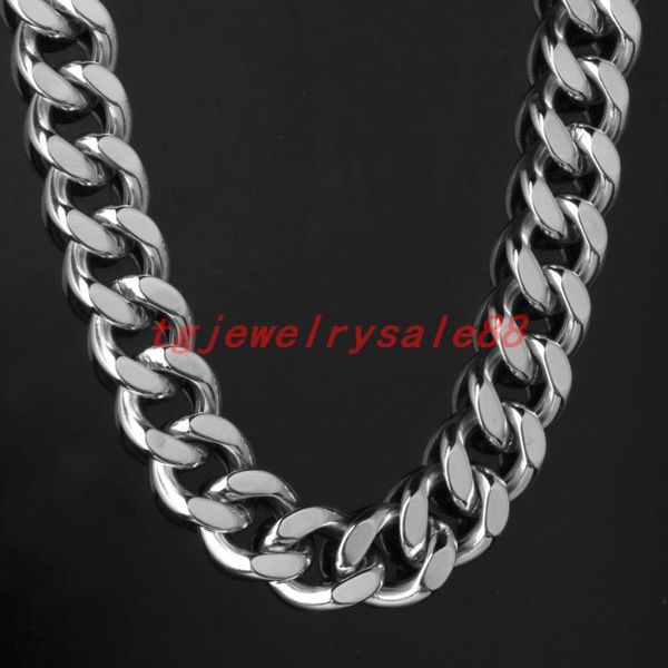 13mm wide polishing silver tone stainless steel cuban curb link chain bracelet or necklace for cool men's 7-40
13mm wide polishing silver tone stainless steel cuban curb link chain bracelet or necklace for cool men's 7-40