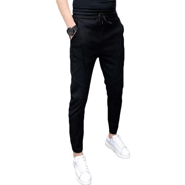fashion korean solid joggers men autumn winter thick pants men slim fit drawstring mens casual pants black/gray
fashion korean solid joggers men autumn winter thick pants men slim fit drawstring mens casual pants black/gray