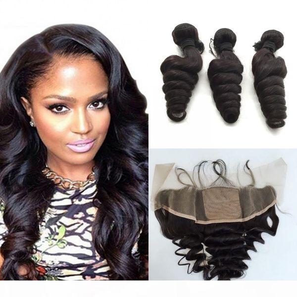 loose wave silk based full frontal closure 13*4 with bundles indian virgin hair with ear to ear silk lace frontal, Black
loose wave silk based full frontal closure 13*4 with bundles indian virgin hair with ear to ear silk lace frontal, Black