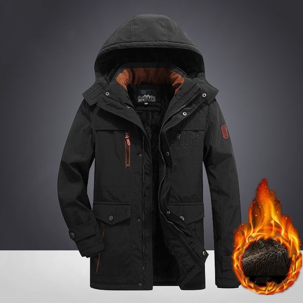 winter thick hooded parkas men outdoor padded coats new fashion mens fleece warm windproof jackets casual solid outerwear 201119, Black
winter thick hooded parkas men outdoor padded coats new fashion mens fleece warm windproof jackets casual solid outerwear 201119, Black