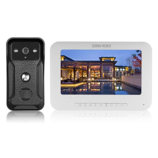 video door phones owsoo 7'' phone monitor with ir-cut rainproof camera visual two-way intercom audio remote unlock wired doorbell
video door phones owsoo 7'' phone monitor with ir-cut rainproof camera visual two-way intercom audio remote unlock wired doorbell