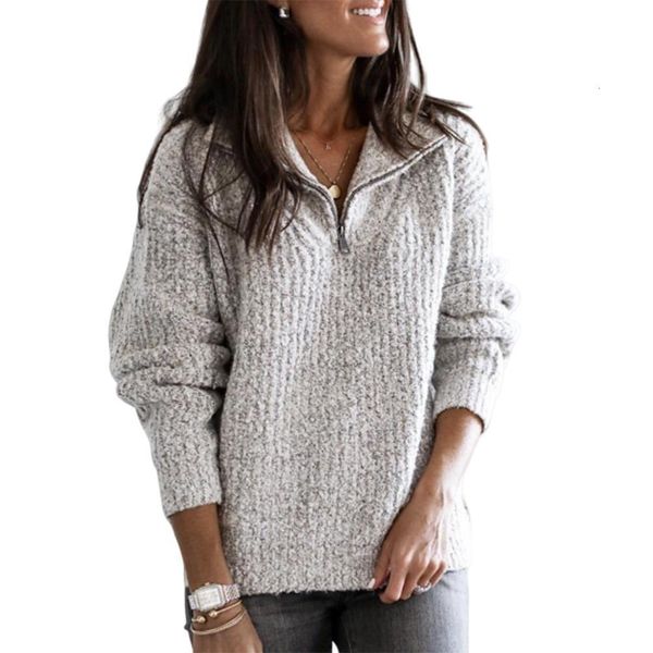 fashion warm women autumn solid color long sleeve zip loose knitted plus size sweater drop shipping, White;black
fashion warm women autumn solid color long sleeve zip loose knitted plus size sweater drop shipping, White;black