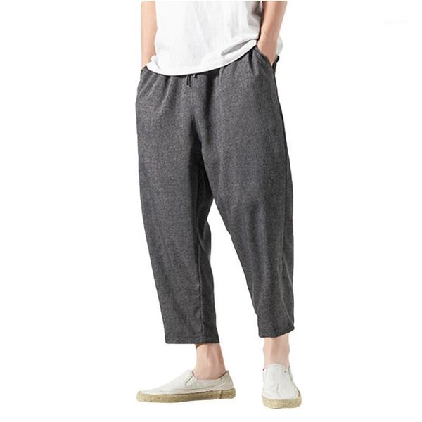 casual baggy pants men summer 2020 vintage loose cotton linen harem pants men pure color ankle-length1, Black
casual baggy pants men summer 2020 vintage loose cotton linen harem pants men pure color ankle-length1, Black