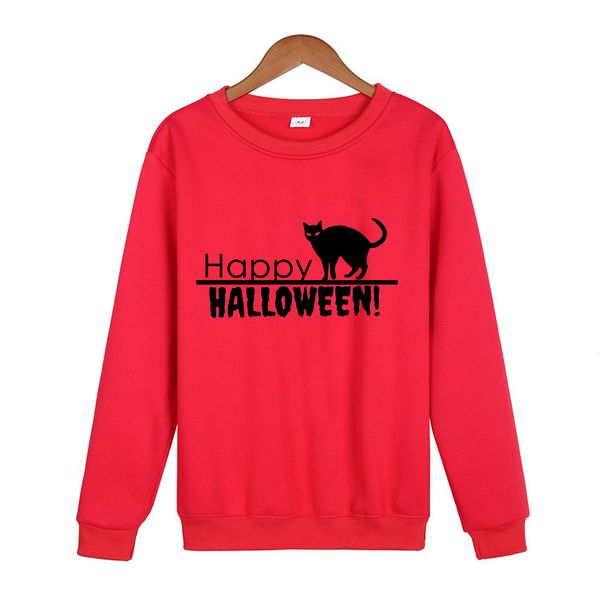 womens fall winter soft long-sleeved sweatshirts halloween cat printed jumpers, Black
womens fall winter soft long-sleeved sweatshirts halloween cat printed jumpers, Black