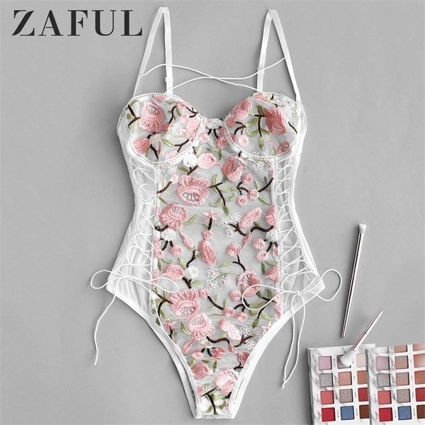zaful women bodysuits floral embroidered lace up romper spaghetti strap summer playsuits skinny lace body clothes y200401, Black;white
zaful women bodysuits floral embroidered lace up romper spaghetti strap summer playsuits skinny lace body clothes y200401, Black;white