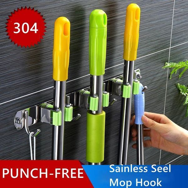 hooks & rails 304 stainless steel mop hook broom holder multi-purpose wall mounted organizer housework accessories1
hooks & rails 304 stainless steel mop hook broom holder multi-purpose wall mounted organizer housework accessories1