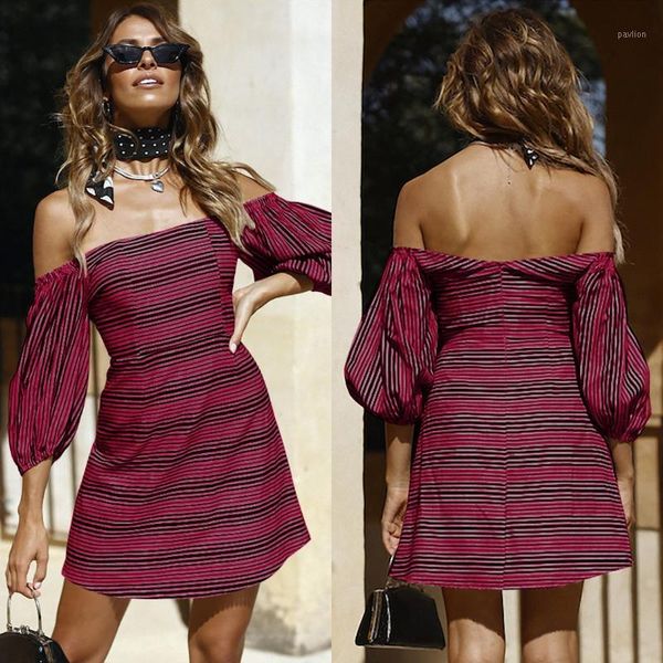 new summer fashion backless strapless striped sleeve casual dress women1, White;black
new summer fashion backless strapless striped sleeve casual dress women1, White;black